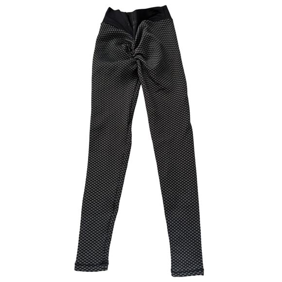 Tahira By KB Scrunch Leggings Women's Size Medium Gym Wear BBL Gray - Picture 1 of 6